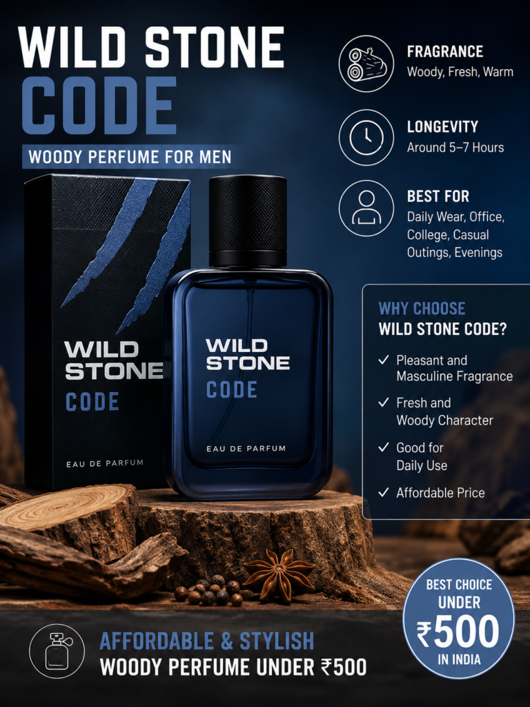 Wild Stone Code Steel woody perfume under 500 in India